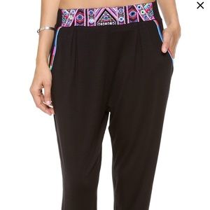 Mara Hoffman mirror embroidery slouchy harem pants